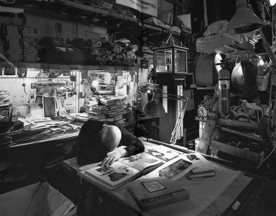 Paul Laffoley, 1999. Nest Magazine. Photo by Abelardo Morell