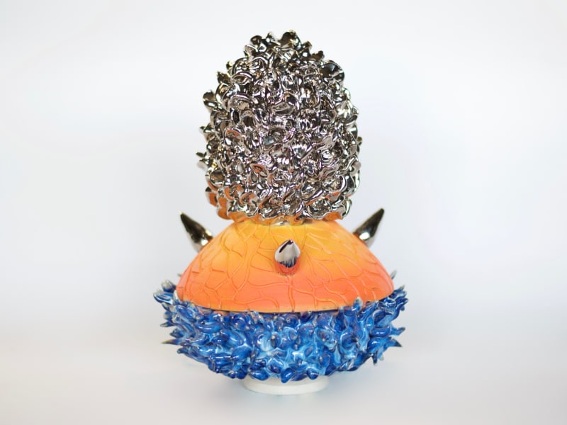 King Houndekpinkou, Outer Space Silver Ritual Vessel Sculpture, 2022