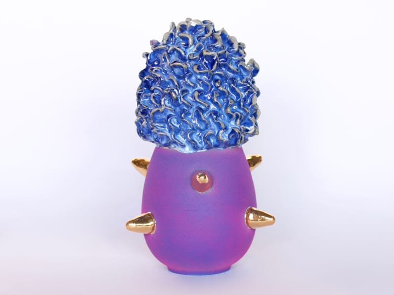 King Houndekpinkou, Purple & Gold Totem, 2022