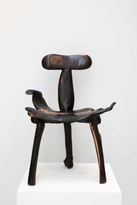 Balla Niang, Chaise Ébène et Cuir, 2021