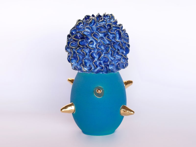 King Houndekpinkou, Blue Totem: Gold & Blue, 2022
