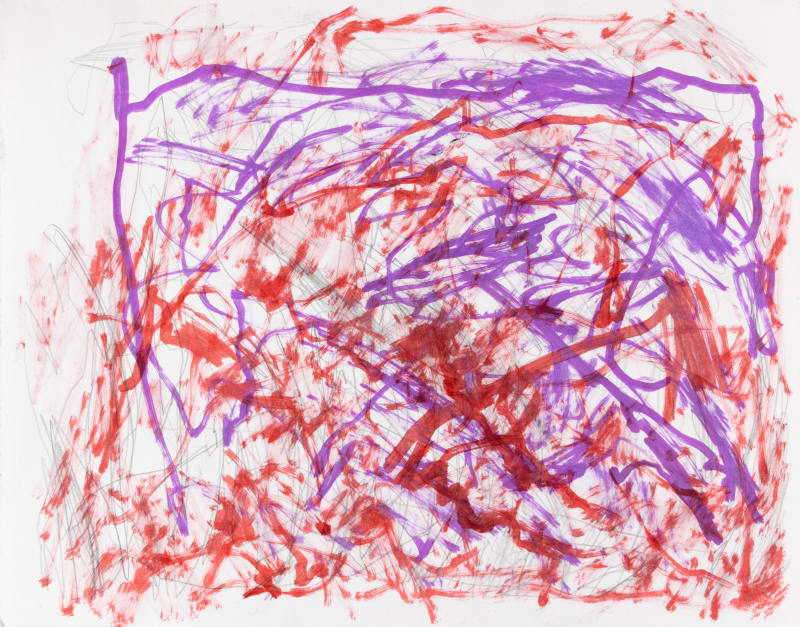 Sam Filicky, Graphite with Markers on Paper, 2023