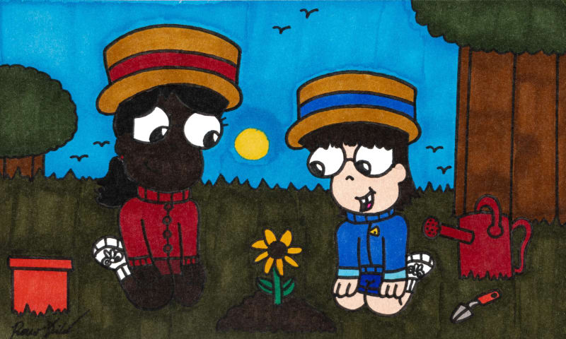 Rocco DiCaro, Planting Penny's Plant, 2024