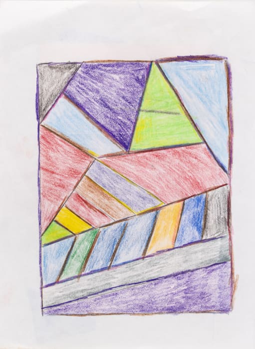 Phil Gazzolo, Stained Glass Drawing #2, 2018