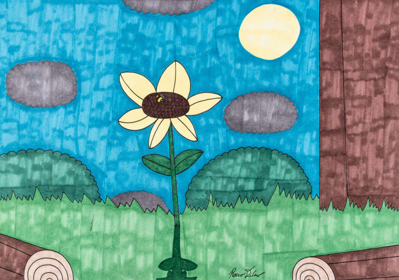 Rocco DiCaro, Pollinating Sunflower, 2023