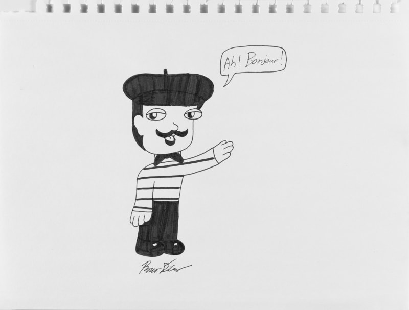 Rocco DiCaro, Untitled (AY! BONJOUR), n.d.