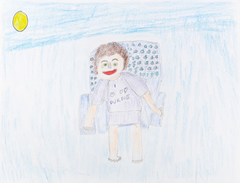 Carol Pyes, Carol Sitting on a Chair , 2020