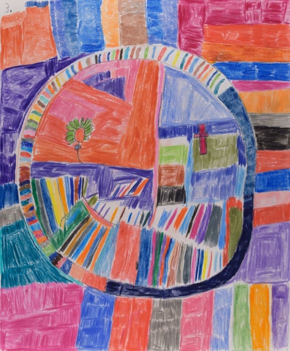 Christianne Msall, The Flowers and Cross Give Us Kindness, 2019