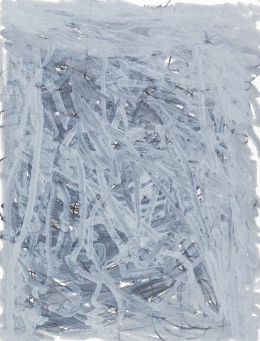 Sam Filicky, Graphite with marker on small paper, 2022