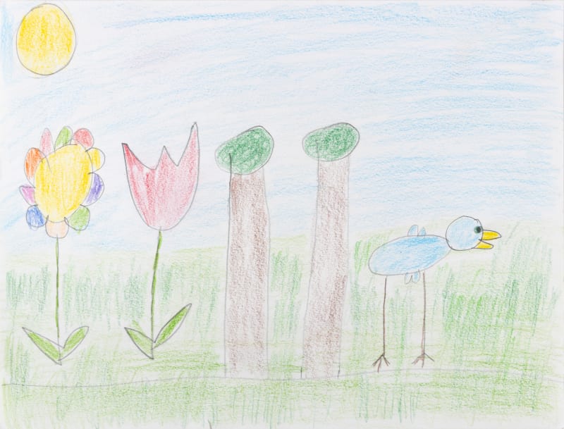 Carol Pyes, Flowers, Trees, Bird, 2020