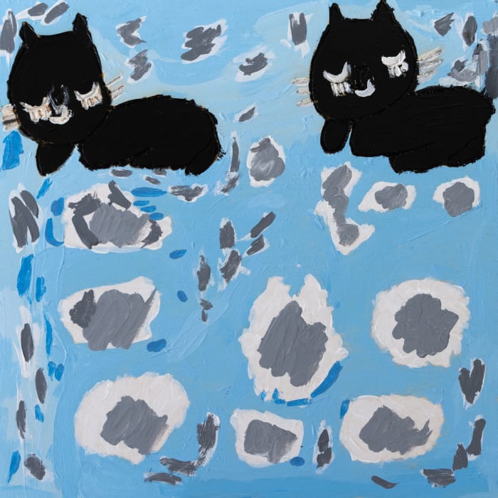 Carol Pyes, Sleeping Cats on Clouds, 2024