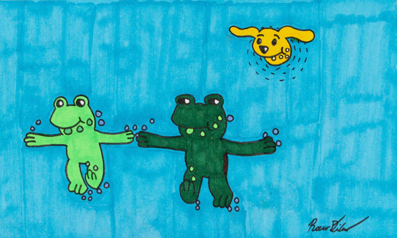 Rocco DiCaro, Swimming Amphibians, 2023