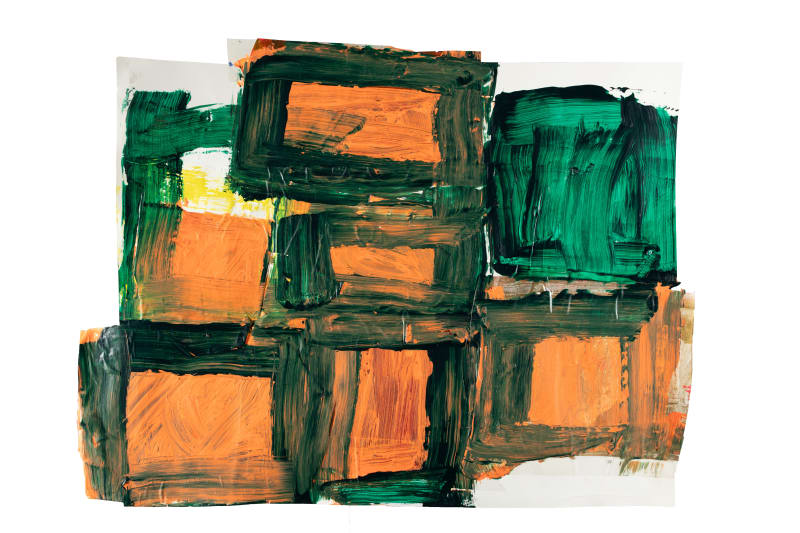 Casey Chrzan, Orange and Green, 2024