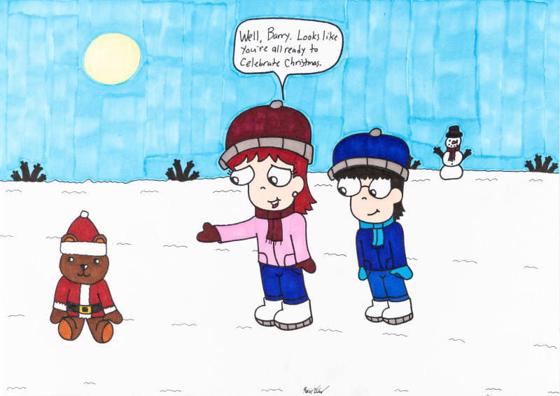 Rocco DiCaro, Teddy Bear in the Snow, 2023