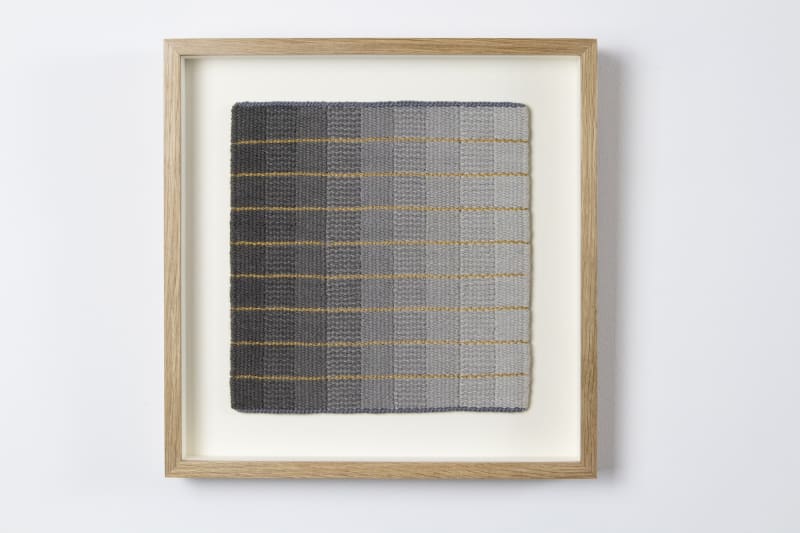Caron Penney, Grid 9 x9 -1 - handwoven tapestry, 2021