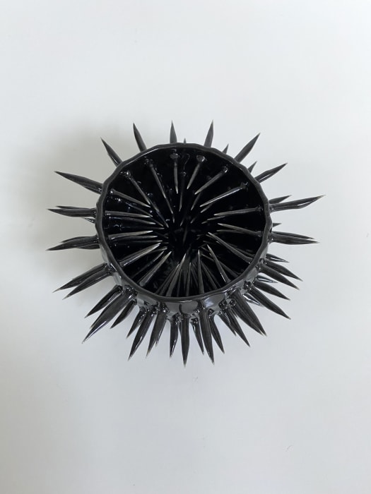 Ikuko Iwamoto, Small Black Spiky Spiky Bowl, 2021
