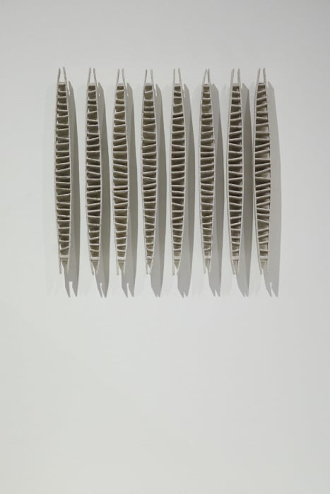 Annie Turner, Wind Against Tide (White) - 8 Piece Wall Sculpture, 2025