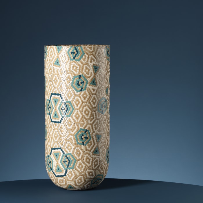 Frances Priest, Tall Vase Form, Kirkcaldy Patterns II, 2021
