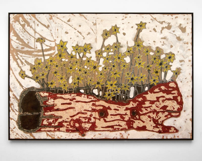 Ewoud Viane, Balsamroots in Tree Bark, 2025