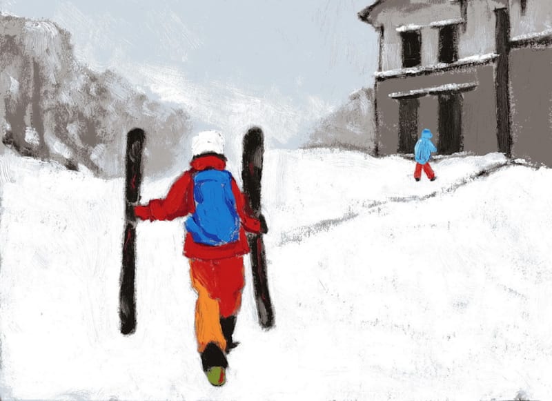 LI Shan 李珊, Top of the Mountain in Beidahu (Beidahu Ski Resort) 北大湖山顶 (北大湖滑雪场）, 2013