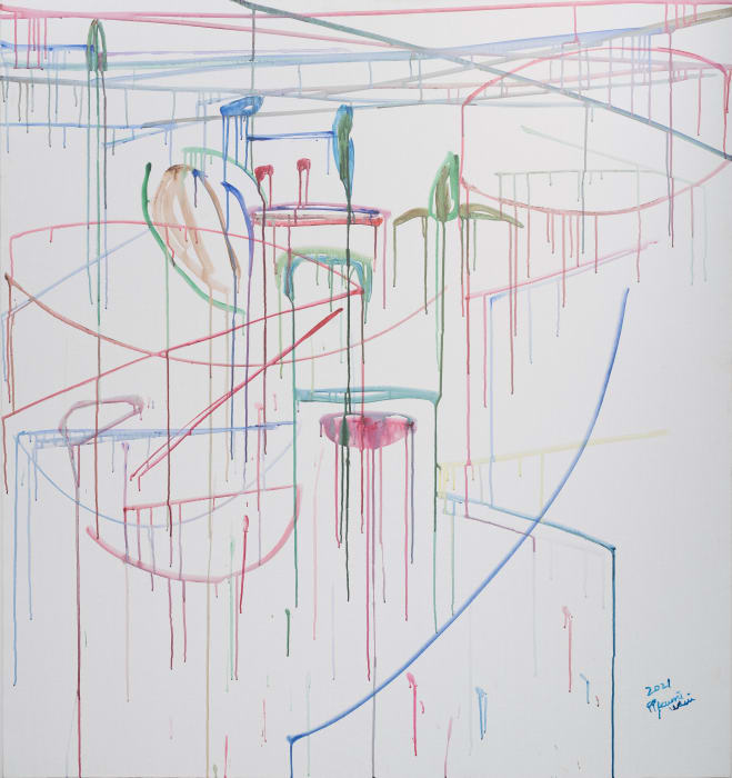 Kumi Usui 九九, Drawing & Drawing（on canvas） 2021 #26 埋头画画（布面）2021 #26, 2021