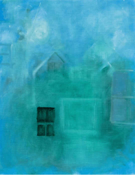 Frances Hynes, The Green Window, Pemaquid, 2021