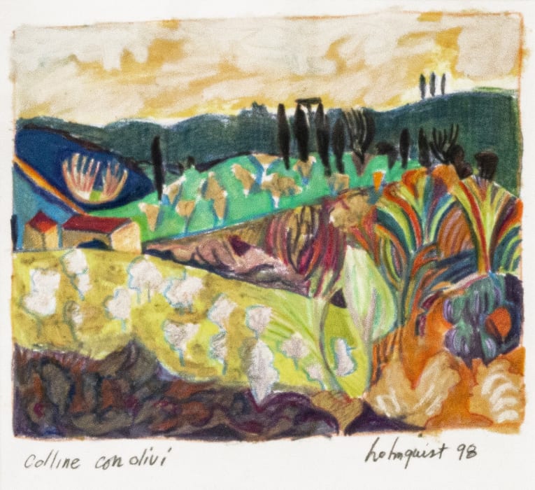 Brita Holmquist, Colline con Olivi, 1998