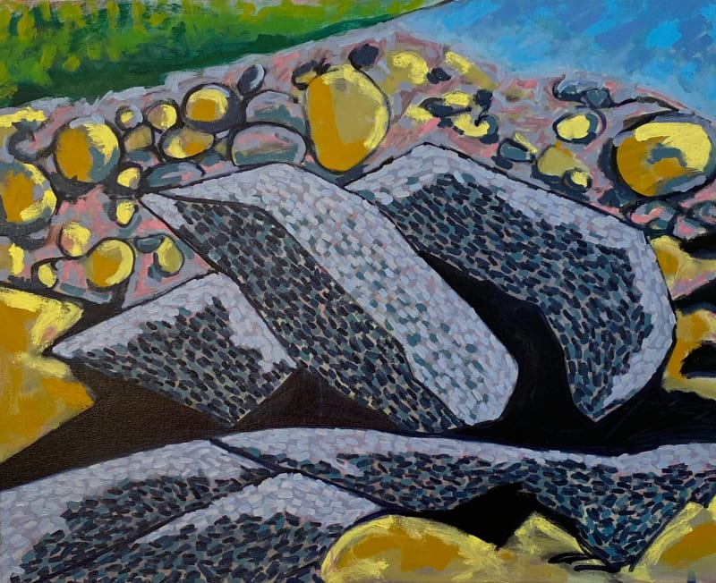 Richard Keen, Pebble Beach Rocks No. 7 : Monhegan , 2021