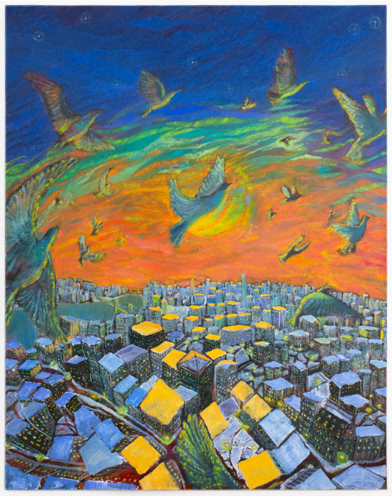Nick Benfey, Pigeon City, Winter Sunset