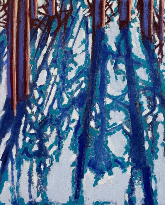 Richard Keen, Purple Trees No. 9: Dresden, 2021