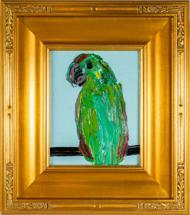 Hunt Slonem, Red Headed Amazon, 2022