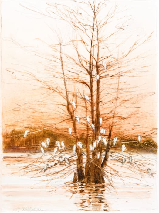 Marguerite Robichaux, Egrets, 2017