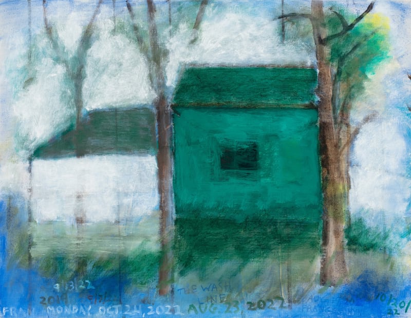 Frances Hynes, Barns, White Clouds and Water, 2022