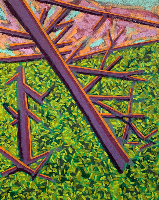 Richard Keen, Purple Trees No. 05 (Monhegan)