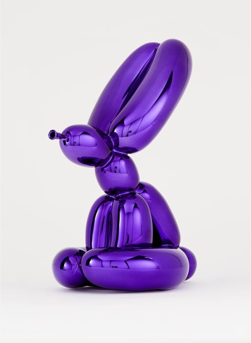 Jeff Koons, Balloon Rabbit (Violet), 2019