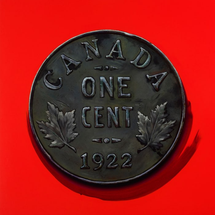 James Lahey, 1 Cent Portrait, 1922 (Made in Canada 3 – A Memoir), 2019-2020