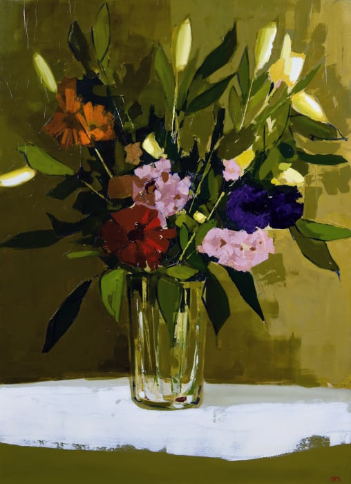 Martin Mooney, Flowers in a glass vase