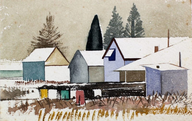 Rita Angus, Untitled [Village], n.d.