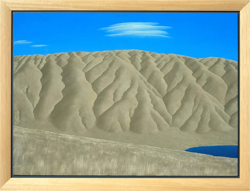 Brent Wong, Hills with Lake and Clouds, 1979