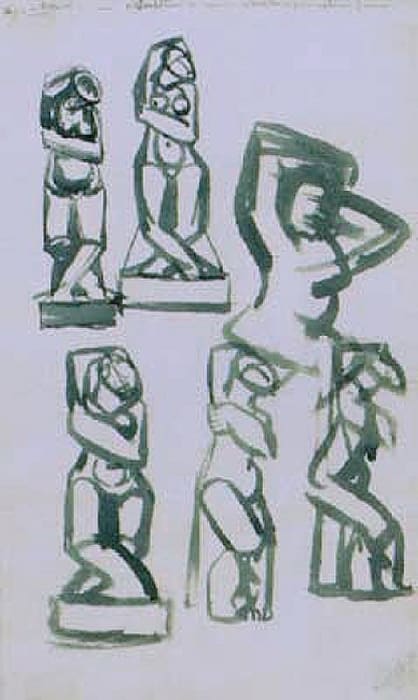 Henry Moore, Studies for Sculpture