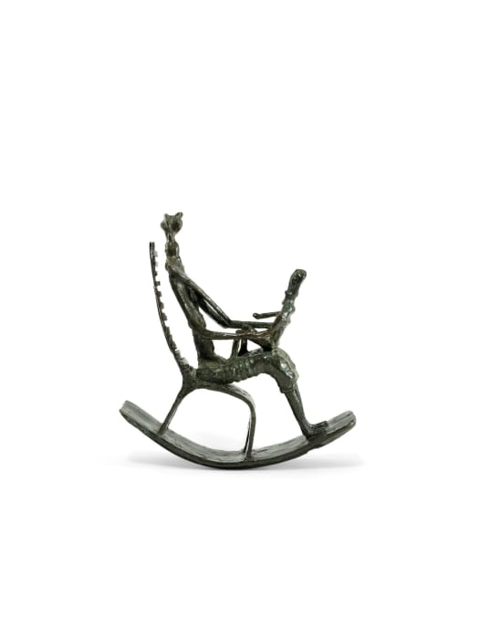 Henry Moore, Mother and Child on Ladderback Rocking Chair, 1952