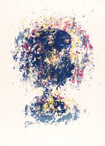 William Turnbull, Head (blue/yellow), 1956