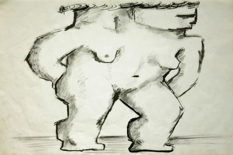 William Gear, Untitled (Standing Nude), 1938