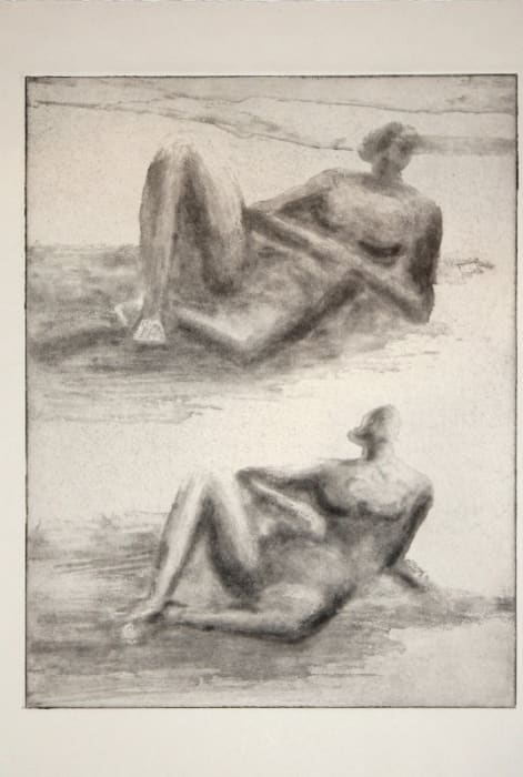 Henry Moore, Two reclining figures (B)