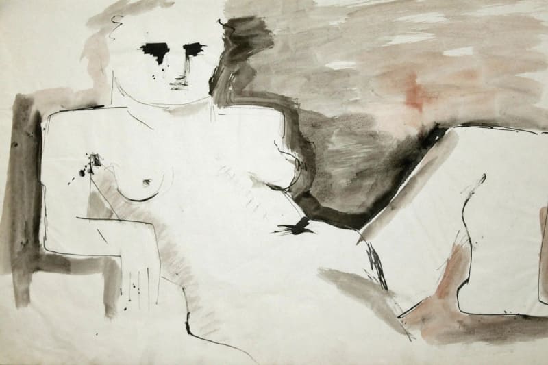 William Gear, 23 Untitled (Seated Nude 9), 1937