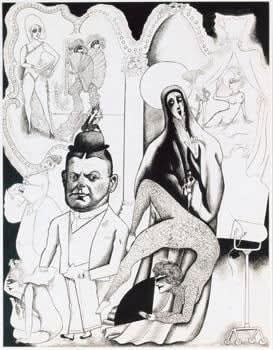Edward Burra, Hollywood Extravaganza, 1932