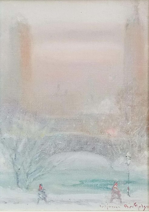 Johann Berthelsen, Winter Quiet, Central Park, New York City, circa 1940