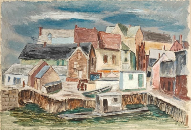 Albert Heckman, Harbor Scene