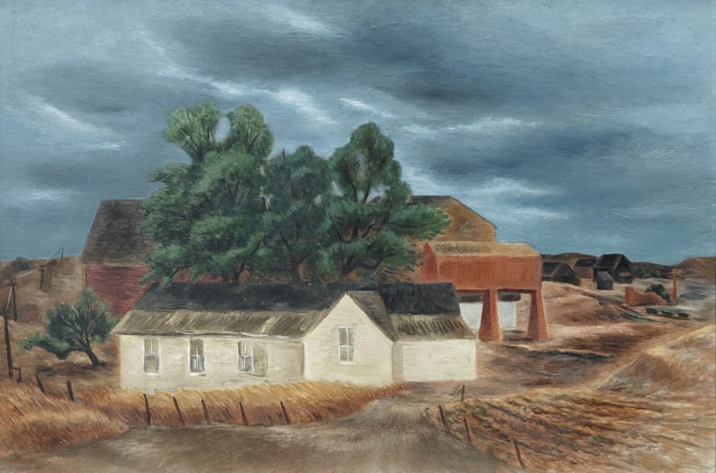 Albert Heckman, Glasco Landscape, circa 1940