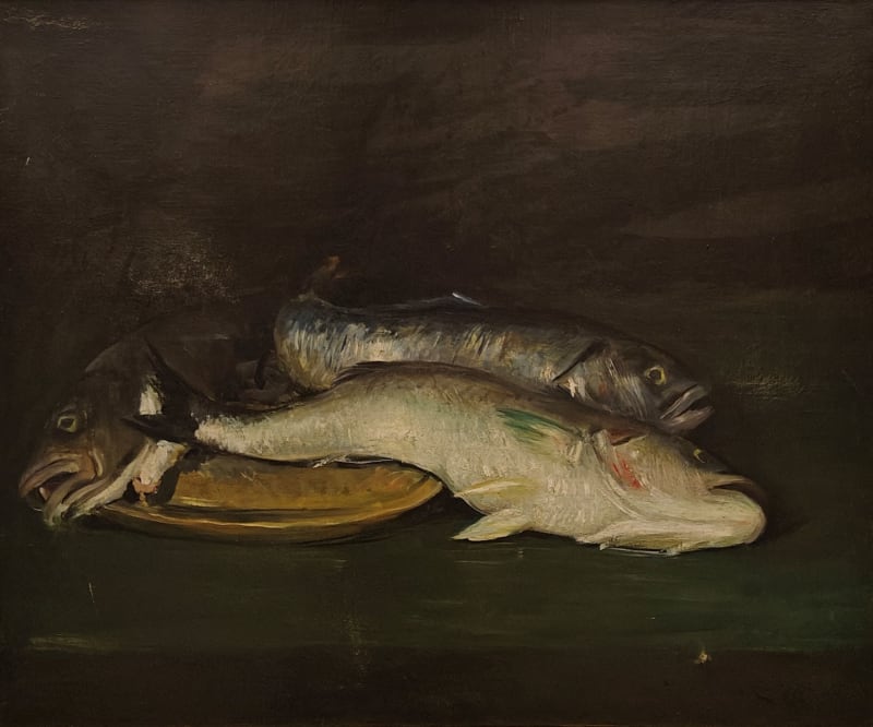 William Merritt Chase, Still Life of Fish, circa 1905